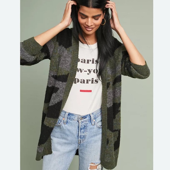 Anthropologie Sweaters - Anthropologie Moth Brand Camo Cardigan
